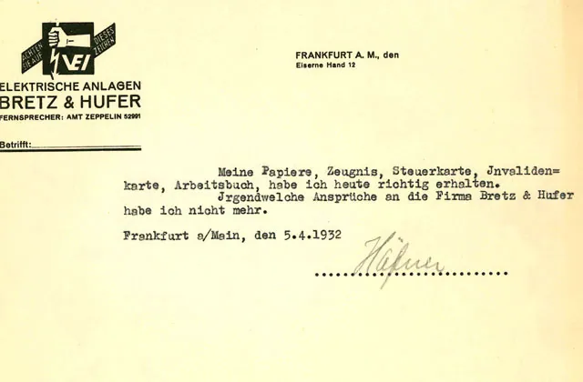 Bescheinigung