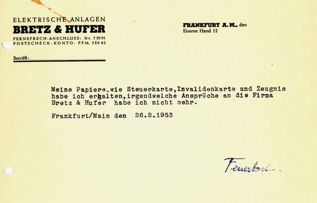 Bescheinigung