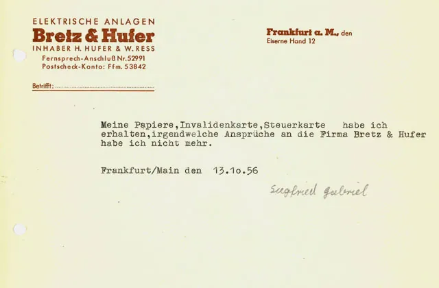 Bescheinigung